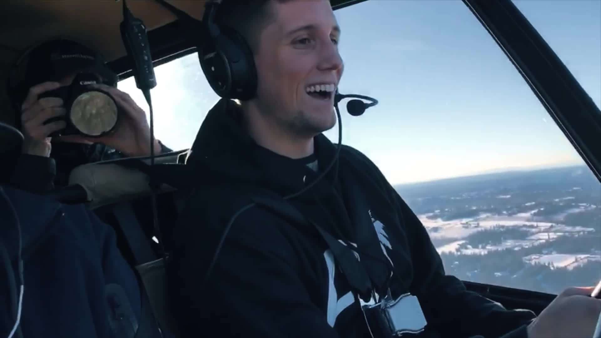 Piloting the Helicopter Over Vancouver