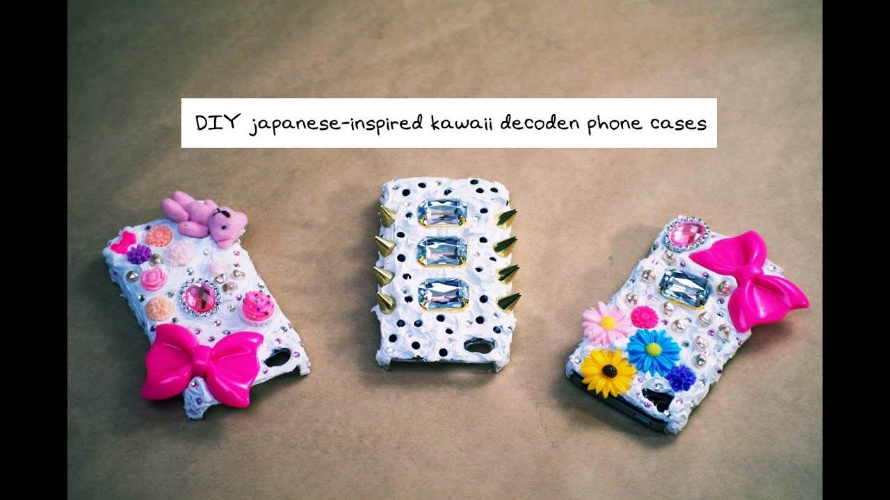 DIY Japanese Style 3D Decoden Phone Case Tutorial by Mr. Kate