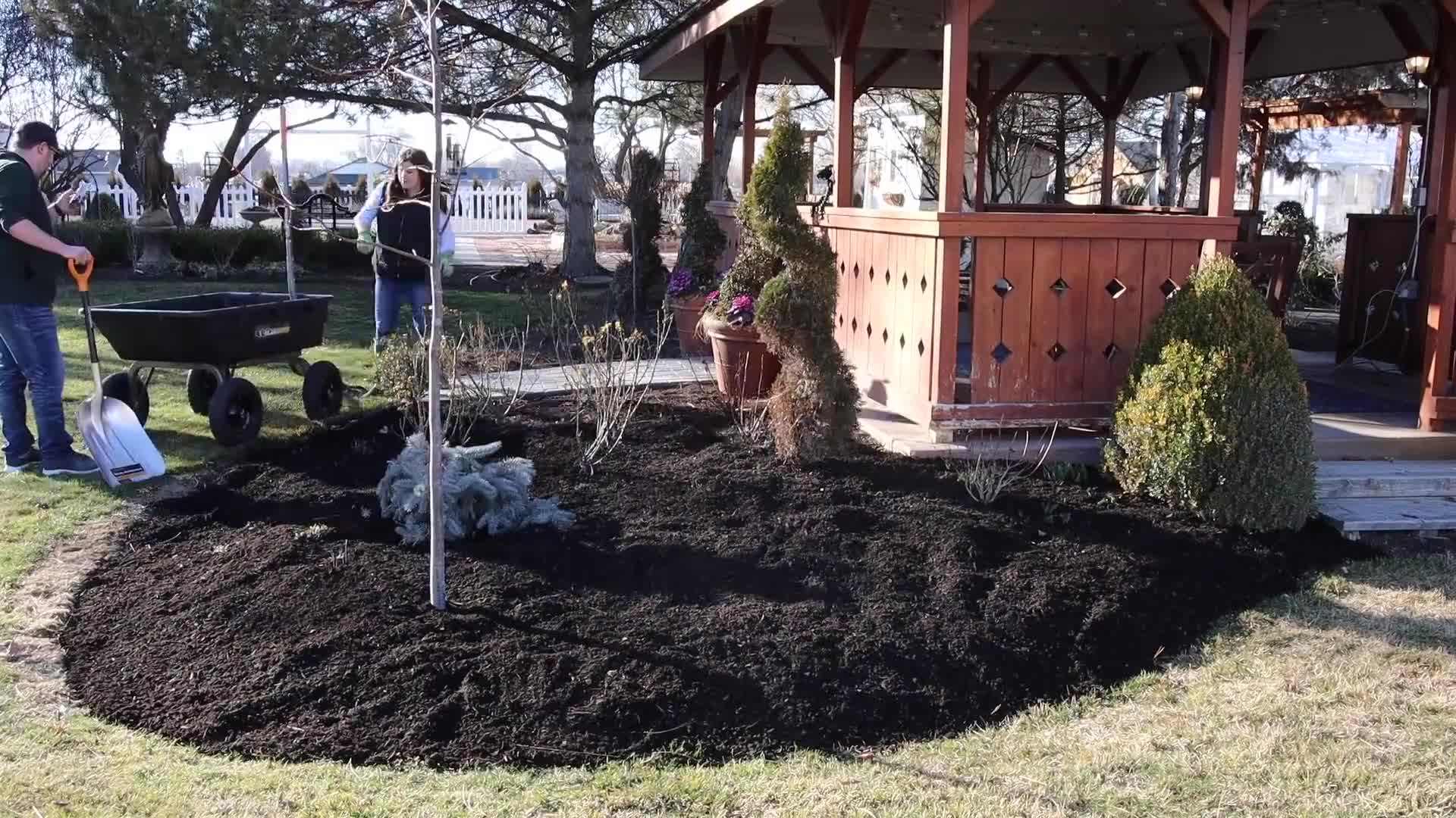 Mulching Flower Beds