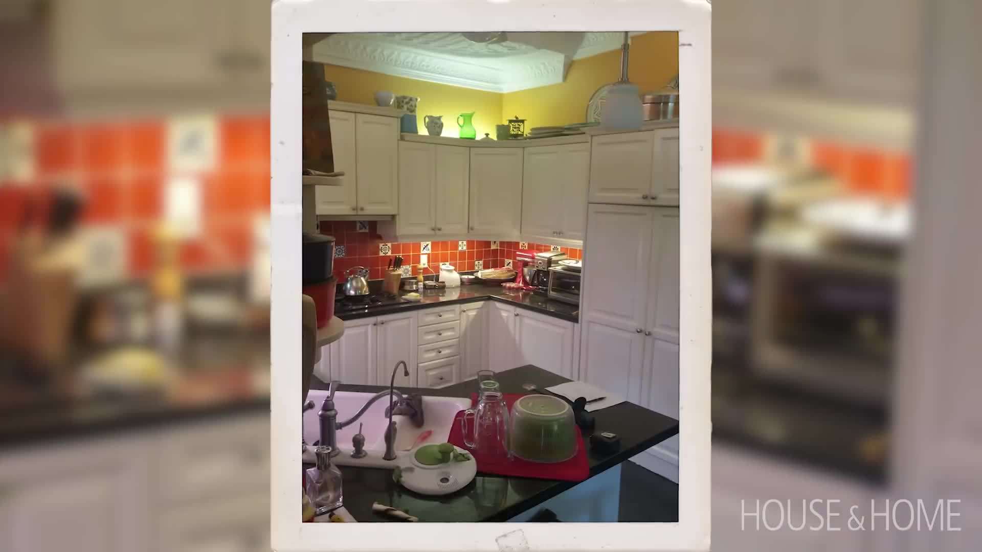 Before: Dated and Dark Kitchen
