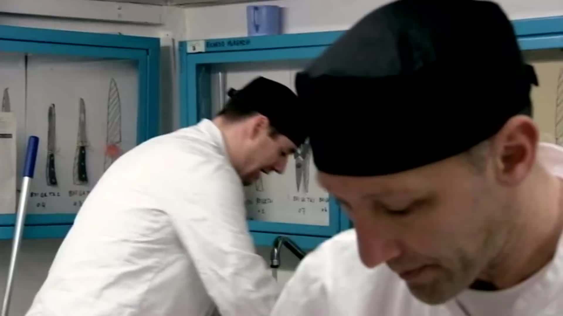Gordon Ramsay facing challenges in the prison kitchen