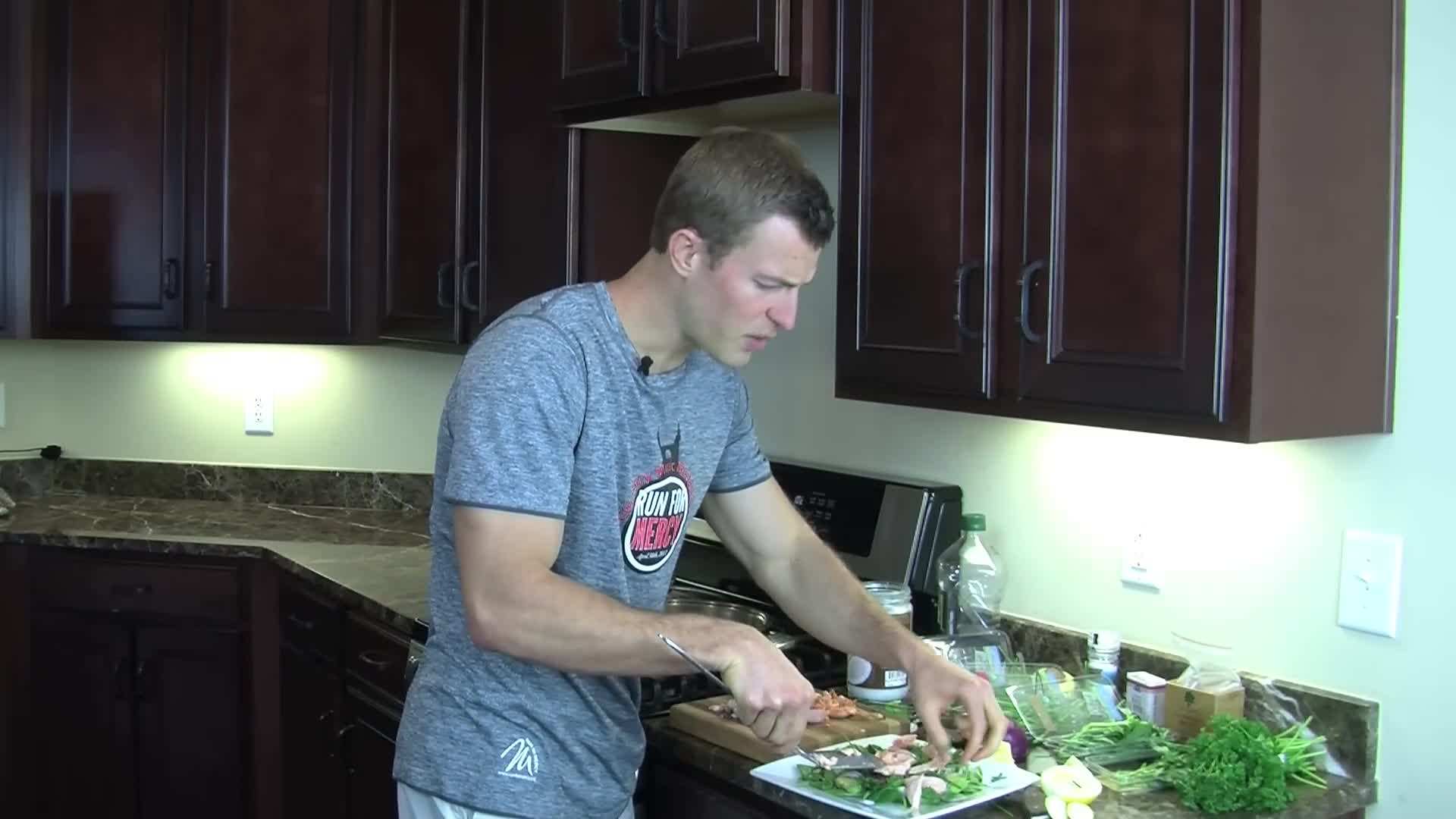 Fresh Ingredients for Salmon Salad