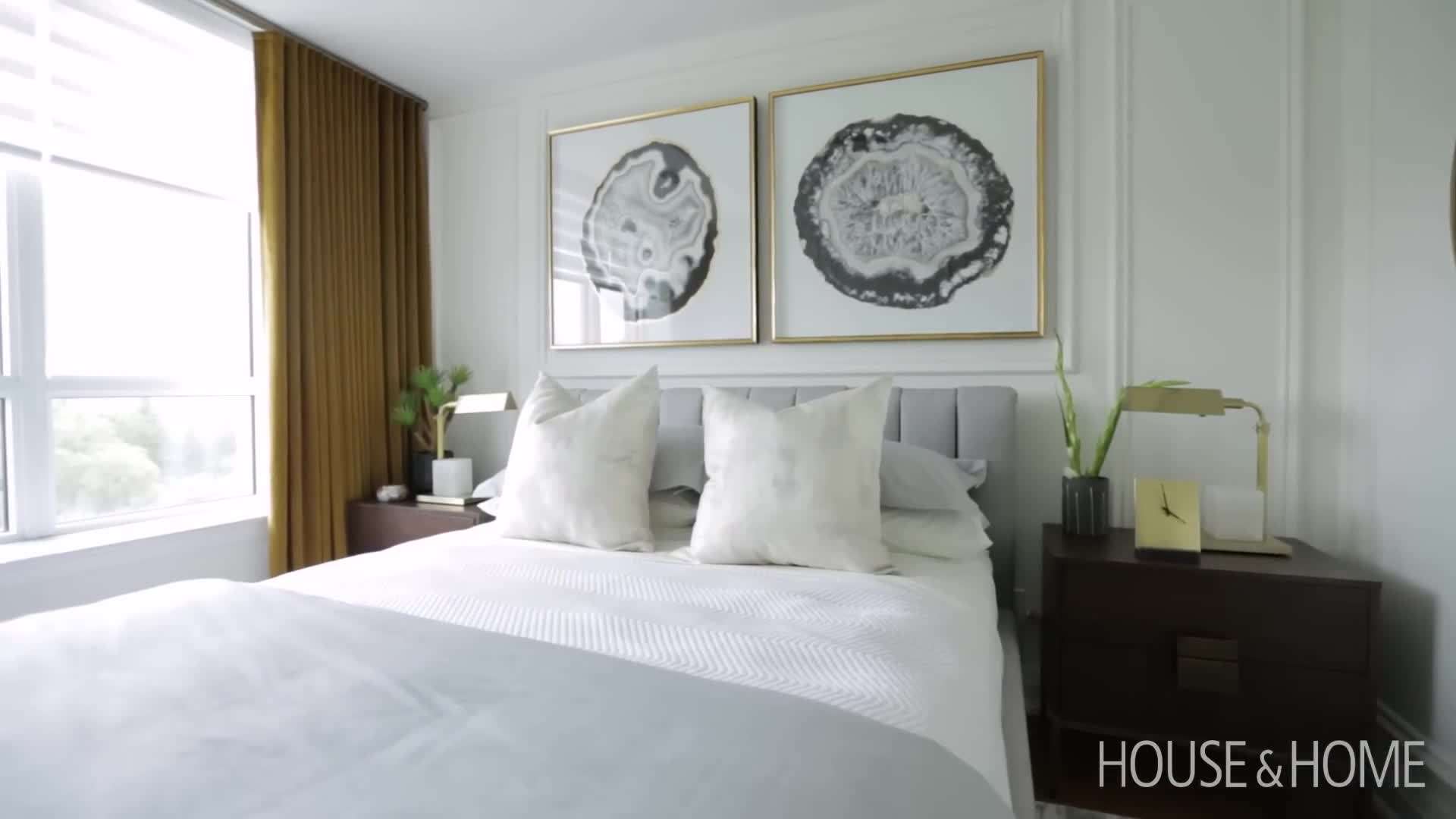 Velvet Drapery in Master Bedroom