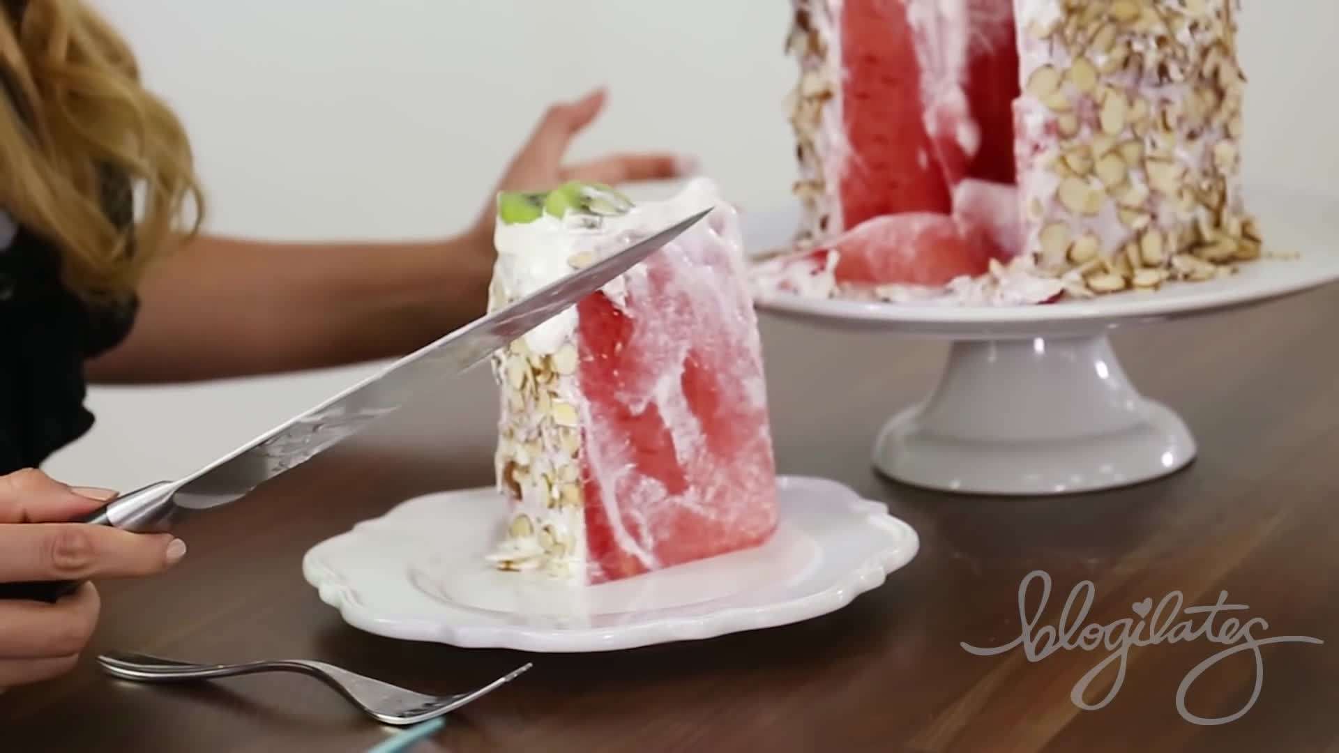 The Final Watermelon Cake Creation