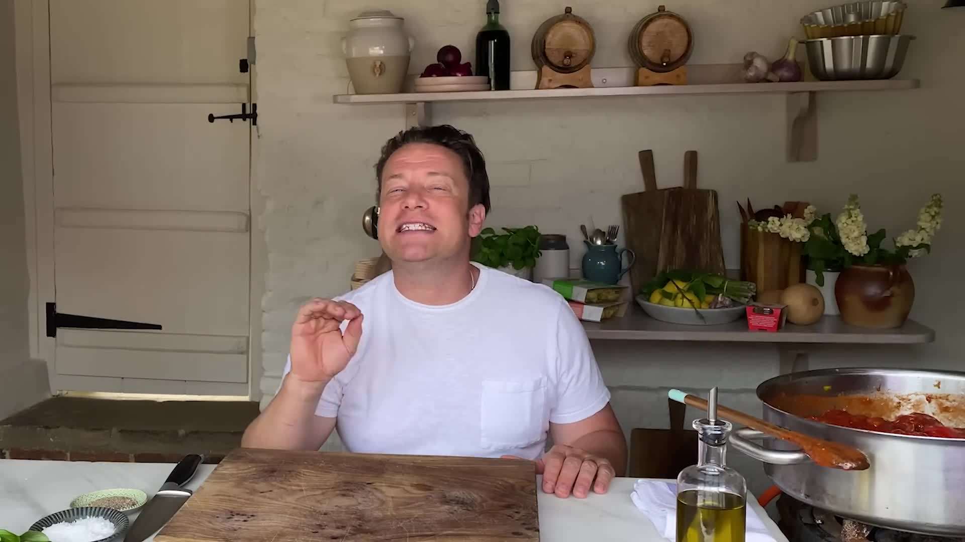 Simmering the Tomato Sauce