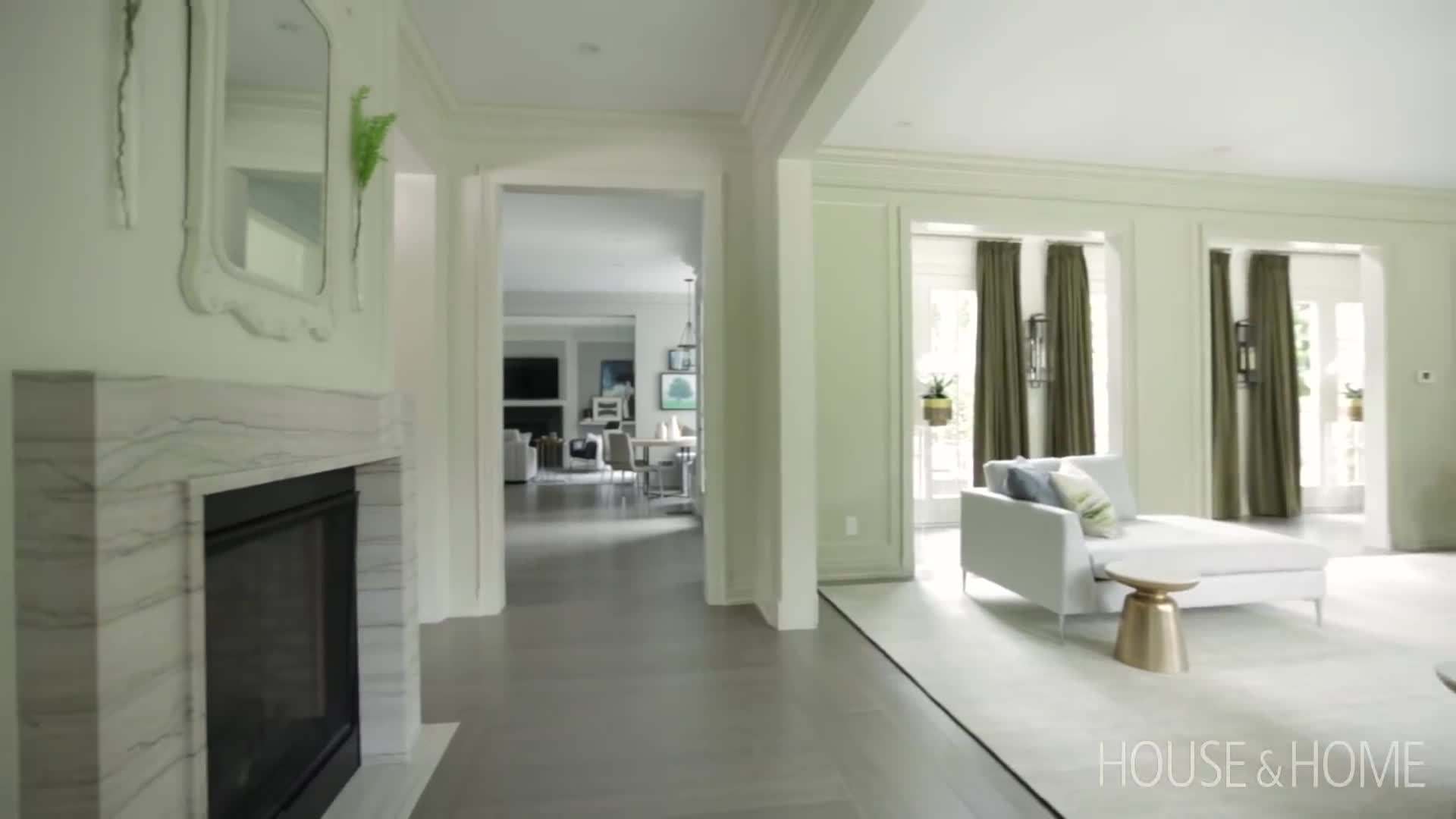 Modern Dining Room with Dark Panelling