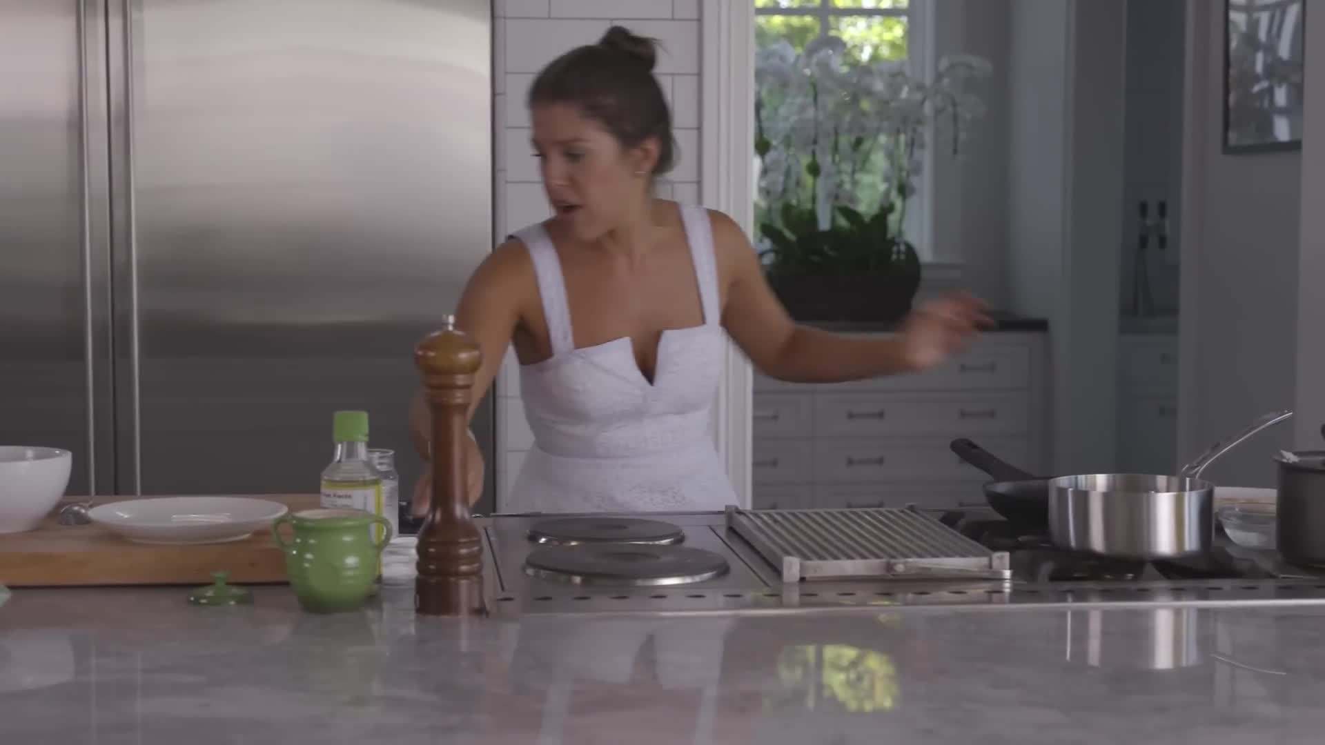 Crisping up the rice for the Poke dish