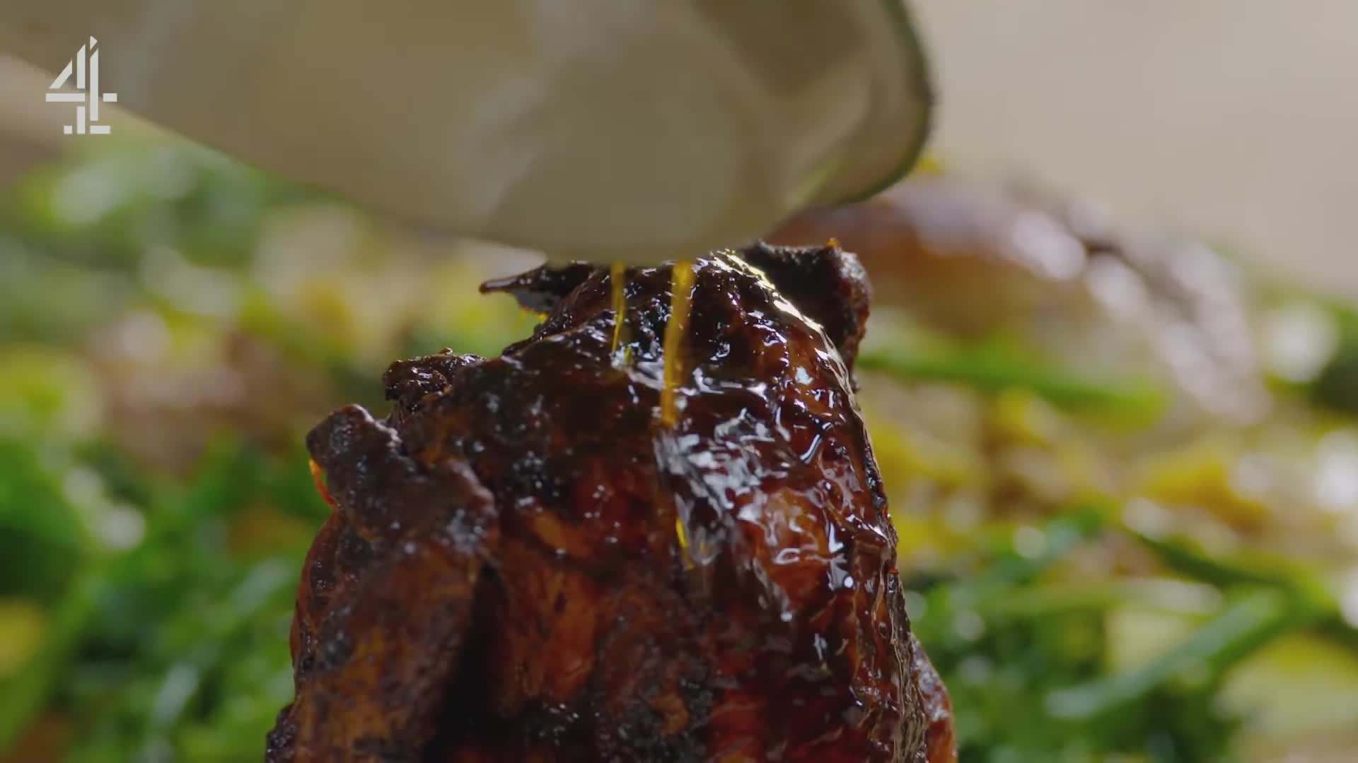 Sealing the Chicken in Pastry for Chicken in Crust