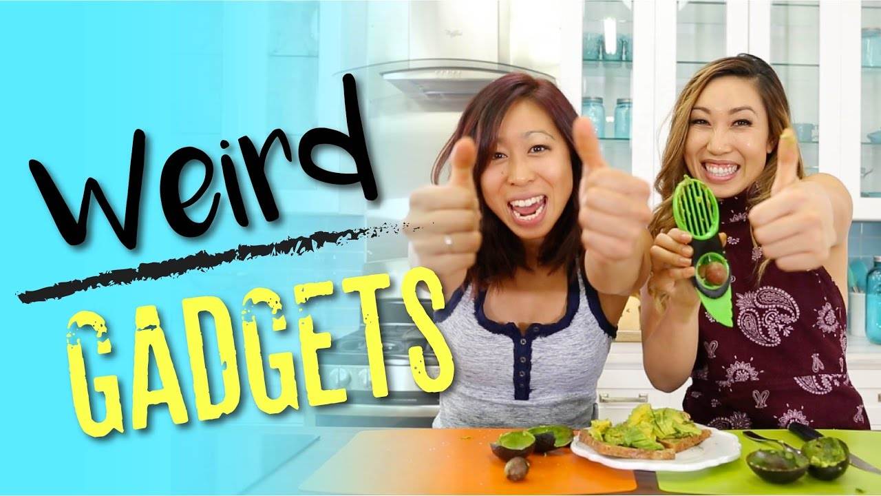 Testing Weird Kitchen Gadgets: Avocado Slicer, Herb Scissors, Banana Slicer!
