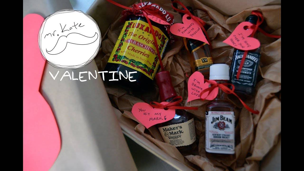 DIY Liquor and Hearts Valentine's Gift for Him: A Mr. Kate Special
