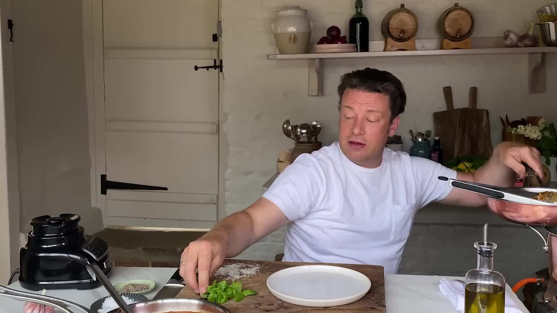 Serving Pasta with Tomato Sauce