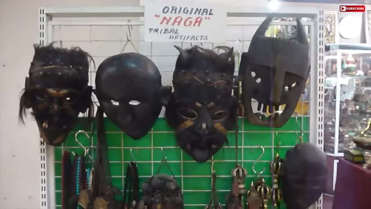 Naga Tribal Artifacts at Chiang Mai Market