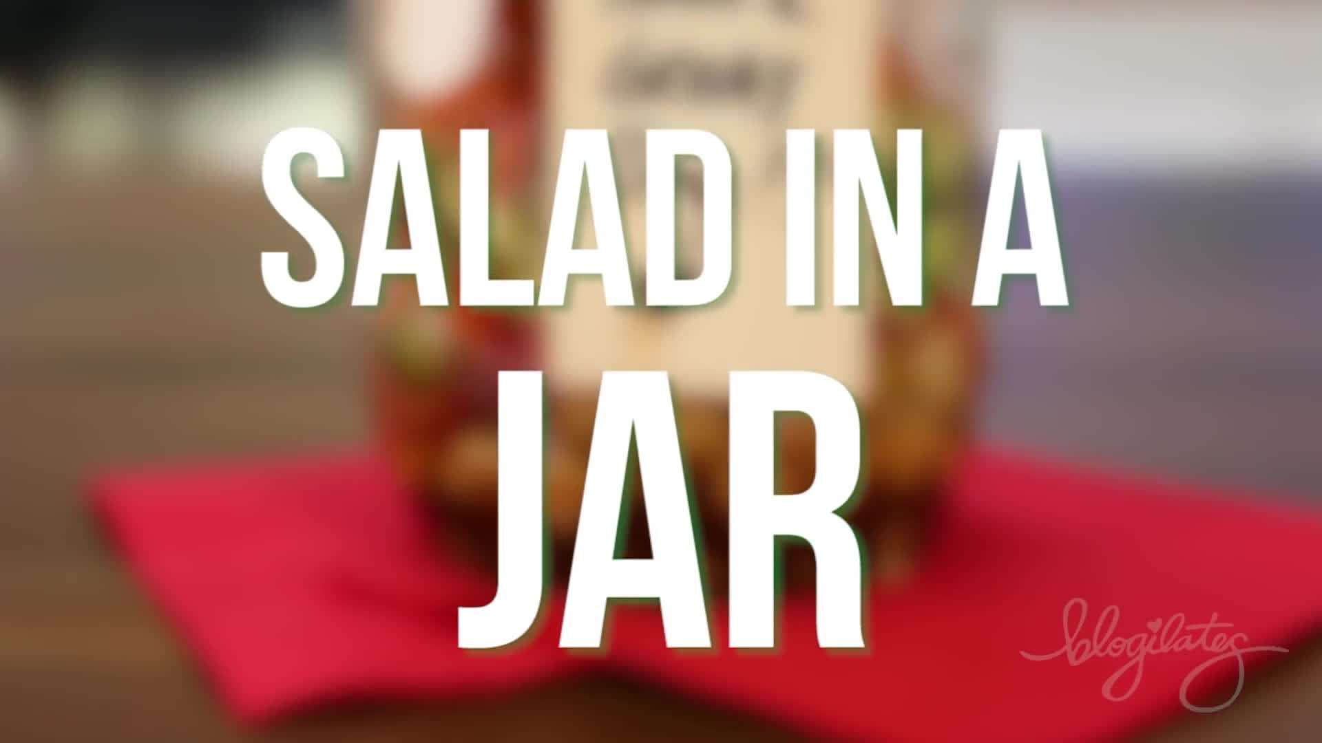 Layered Salad in a Jar