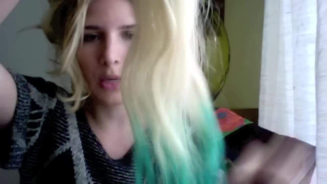 Teal Clip-In Hair Extensions