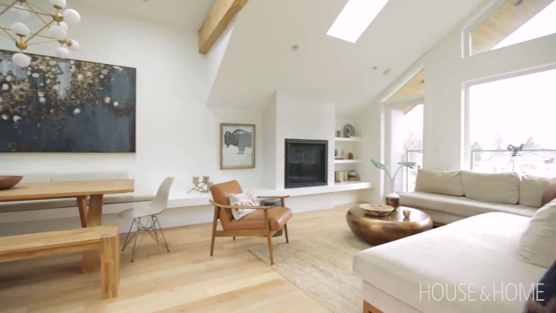 Linear Fireplace Bench