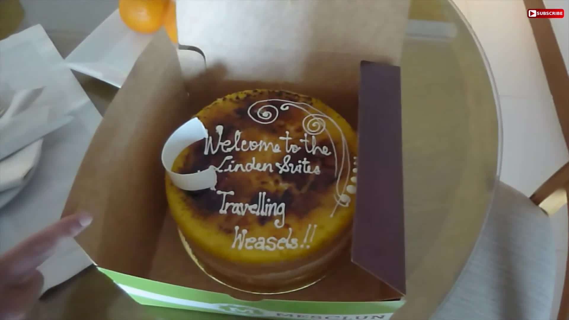 Custom Welcome Cake at The Linden Suites