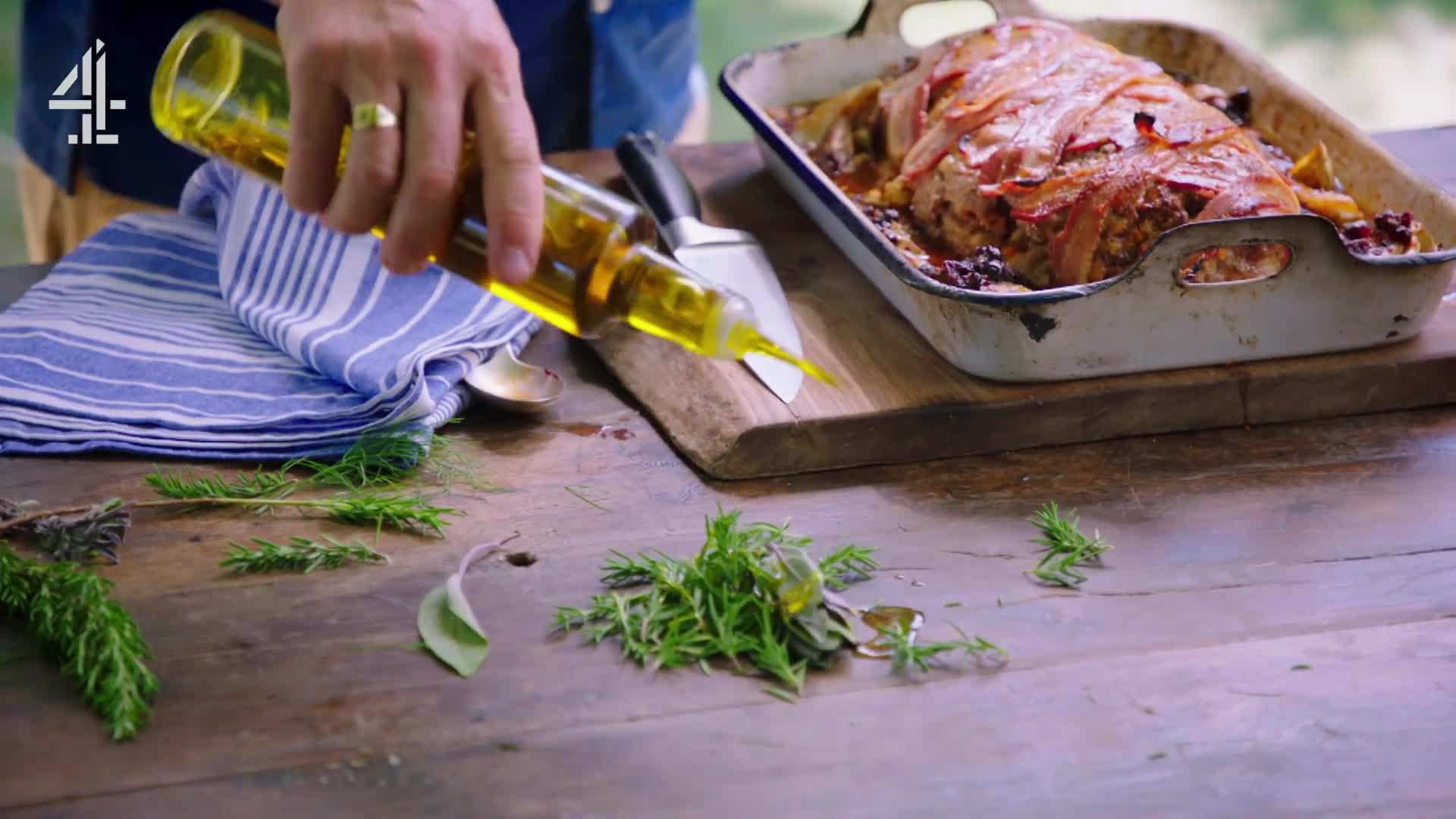 Adding Sage and Rosemary for Aromatic Finish