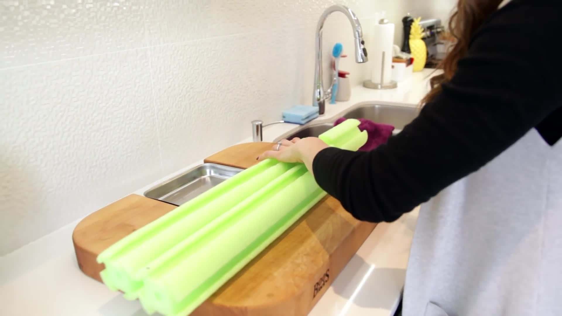 Using Pool Noodles for Boot Maintenance