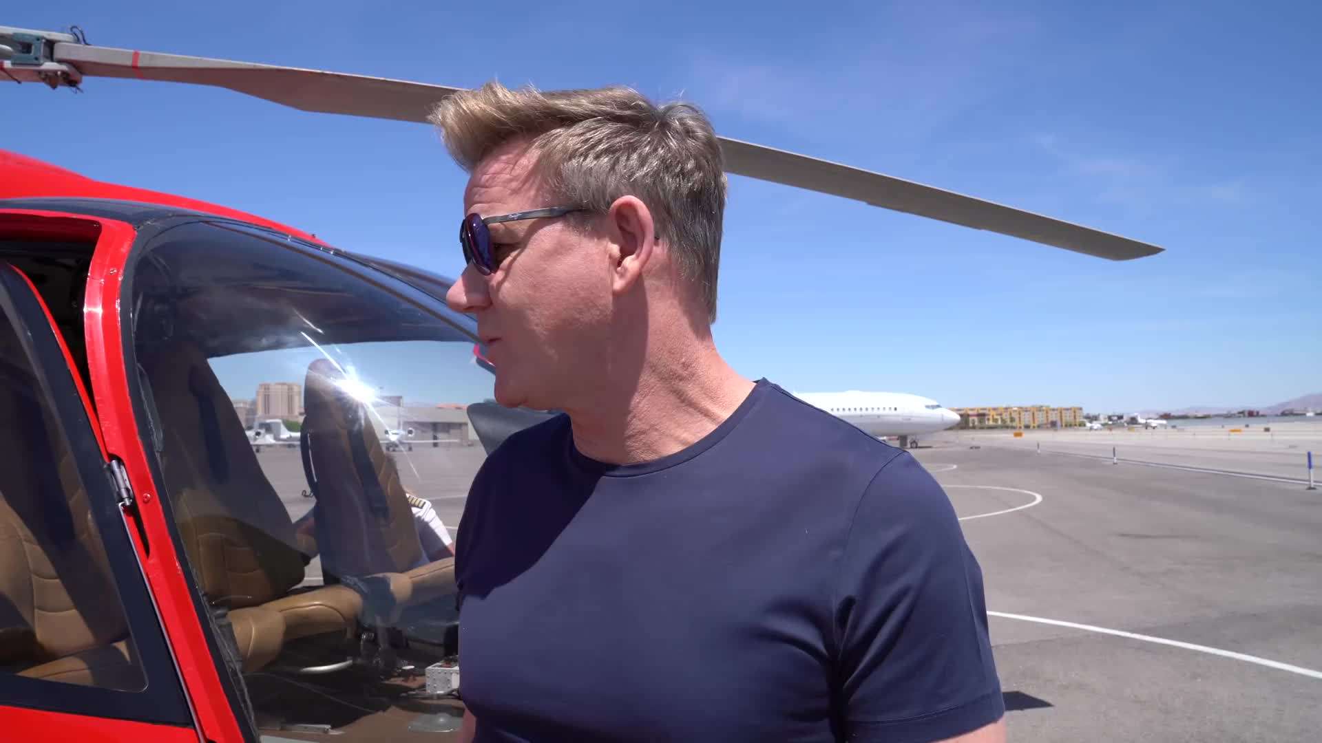 Gordon Ramsay and Zac Efron gearing up for the race