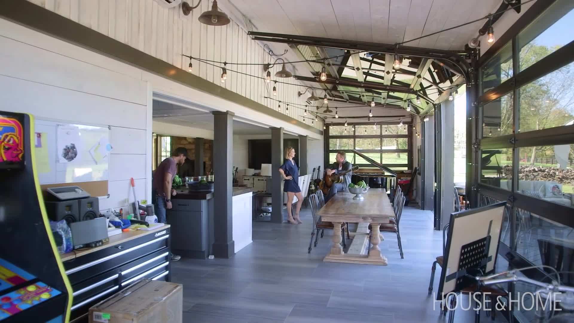 Leather and cream interior design