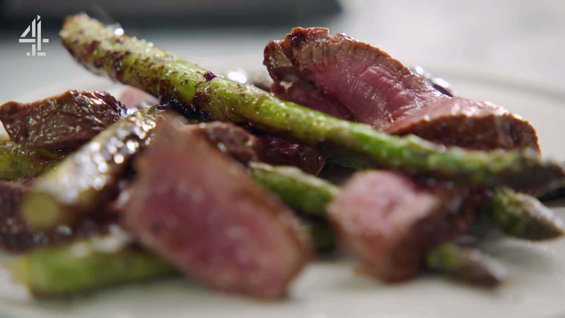 Reviving the pan sauce with water for extra flavor