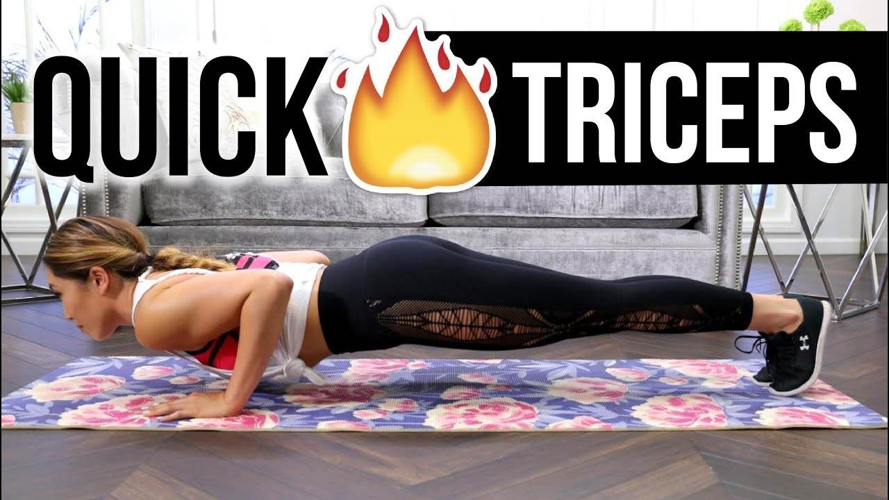 Quick Burn TRICEP WORKOUT! Best Tank Top Triceps & Toned Arms Routine with NO Equipment