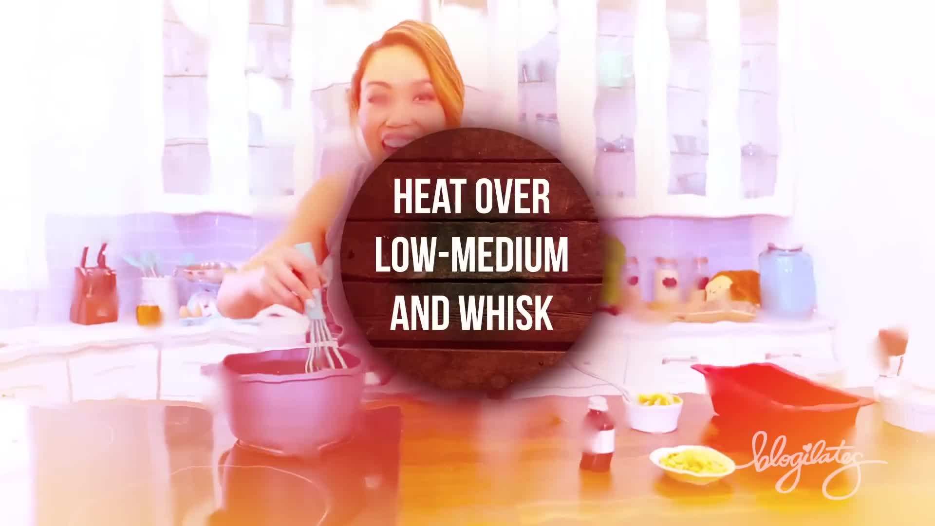 Whisking the Fudge Mixture