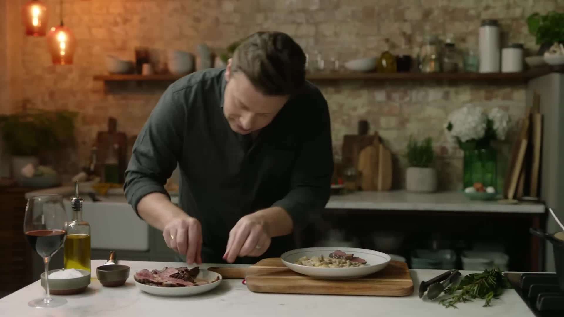 Seasoning the Steak with Sea Salt