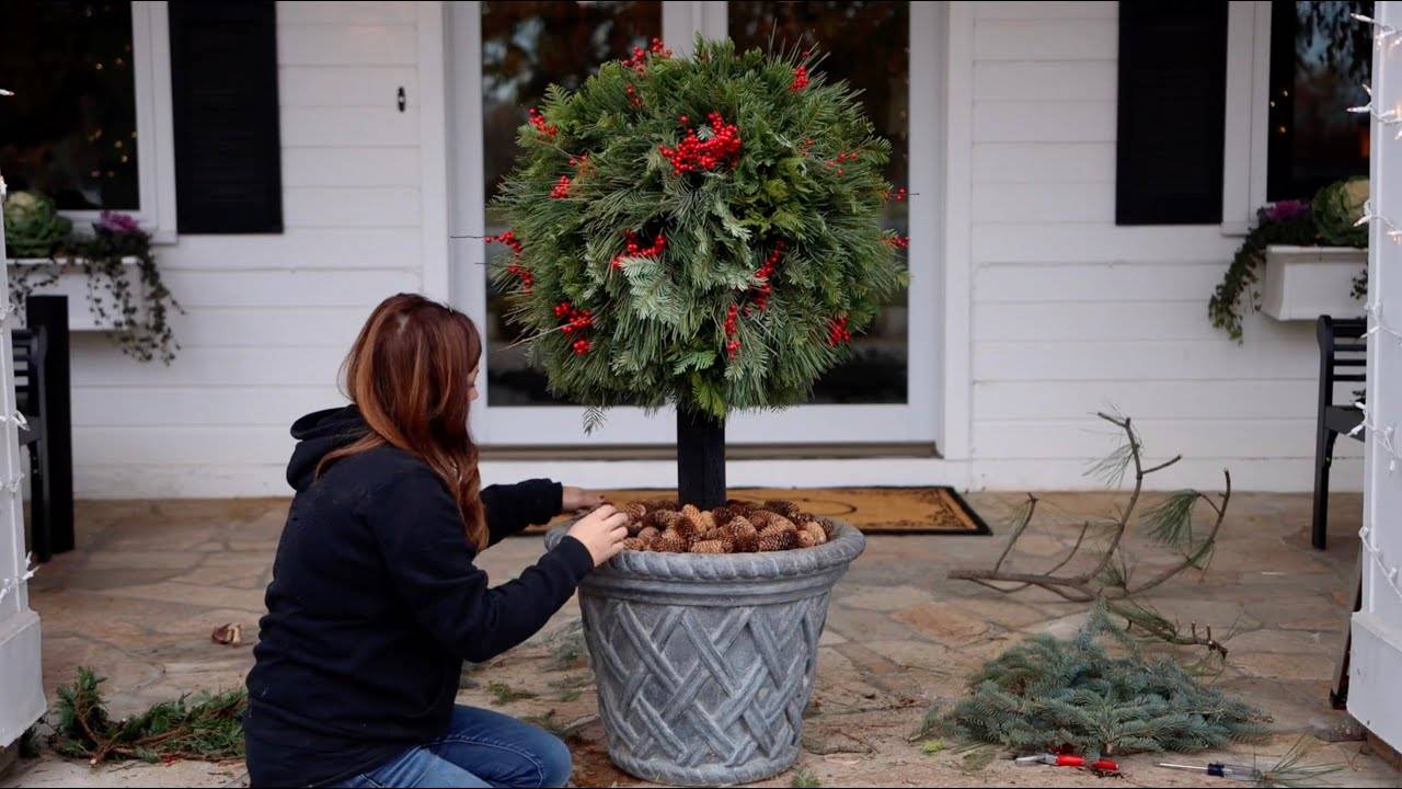 DIY Lollipop Topiary for Christmas: A Festive Garden Project
