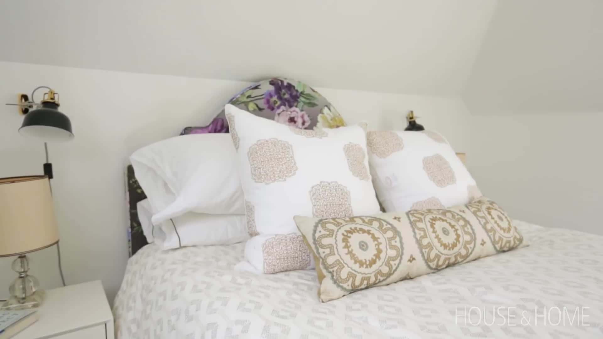 Custom bunk beds and designer guild fabric headboard