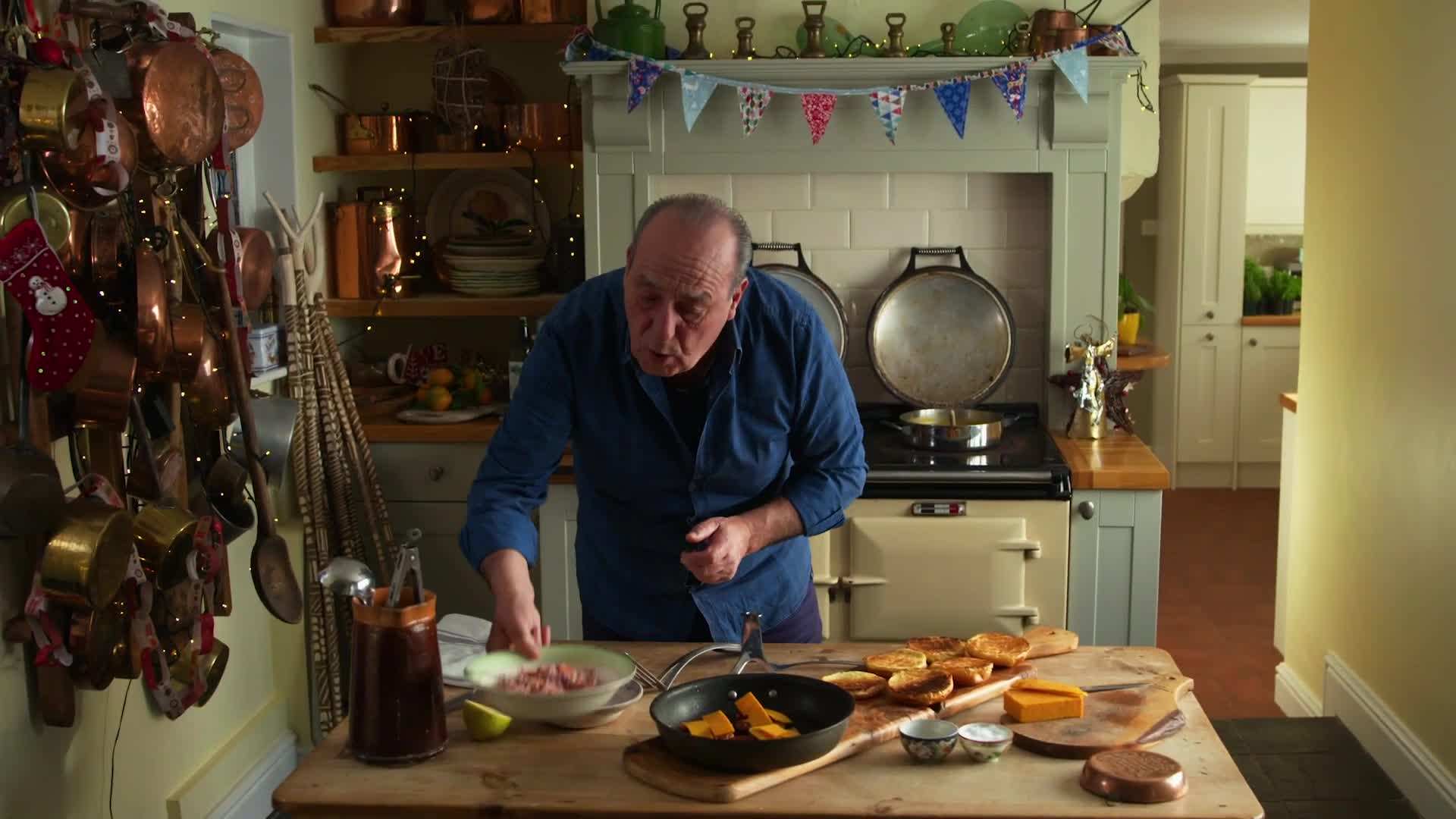Adding winter coleslaw for freshness