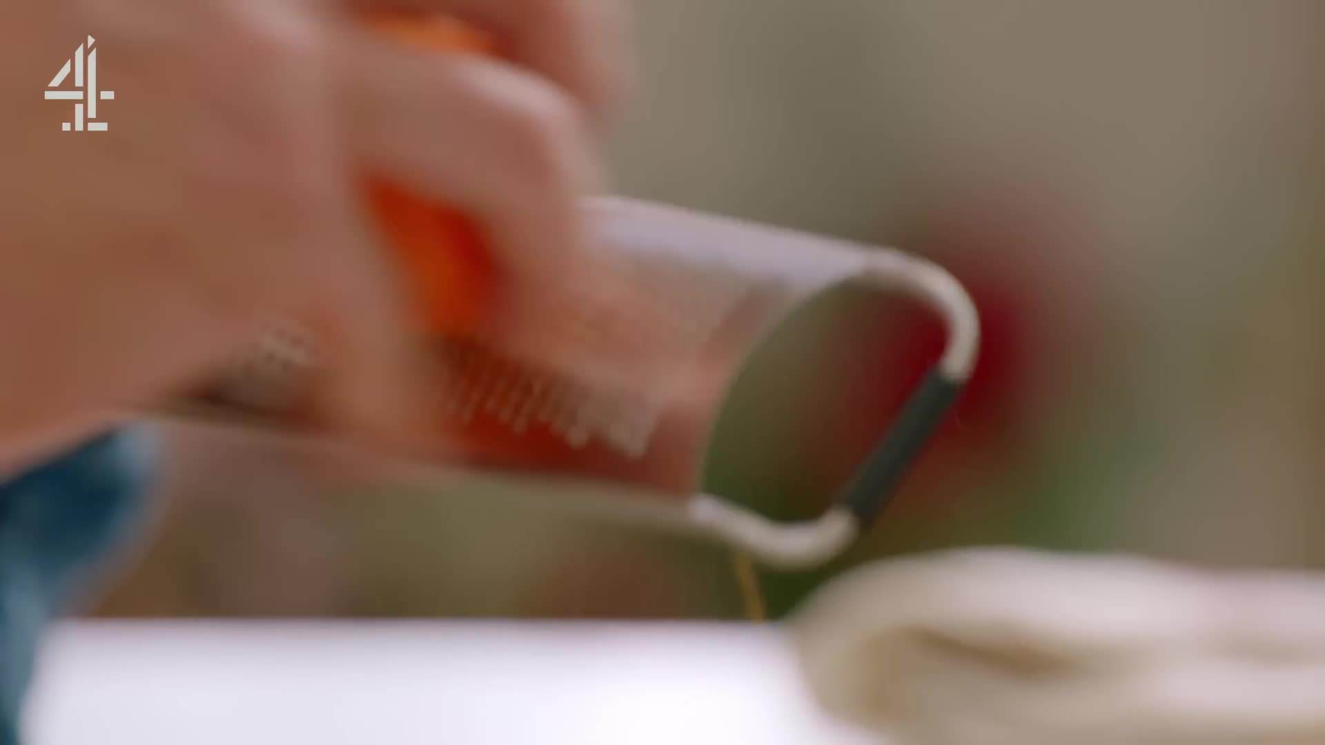 Garnishing with Clementine Zest for Christmas Tiramisu