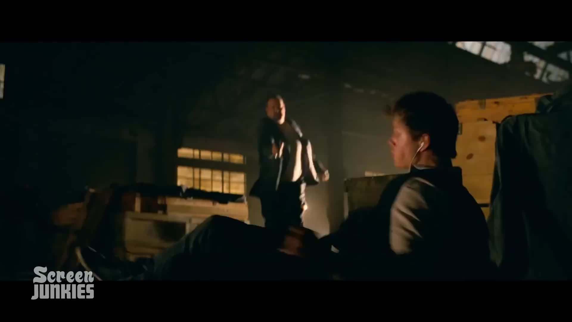 Tightly choreographed gunplay in Baby Driver