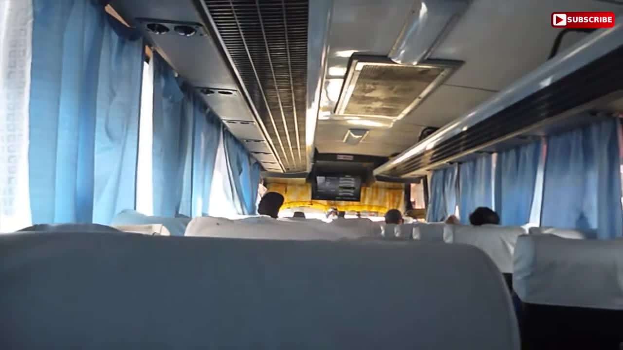 Spacious and Comfortable Bus Interior