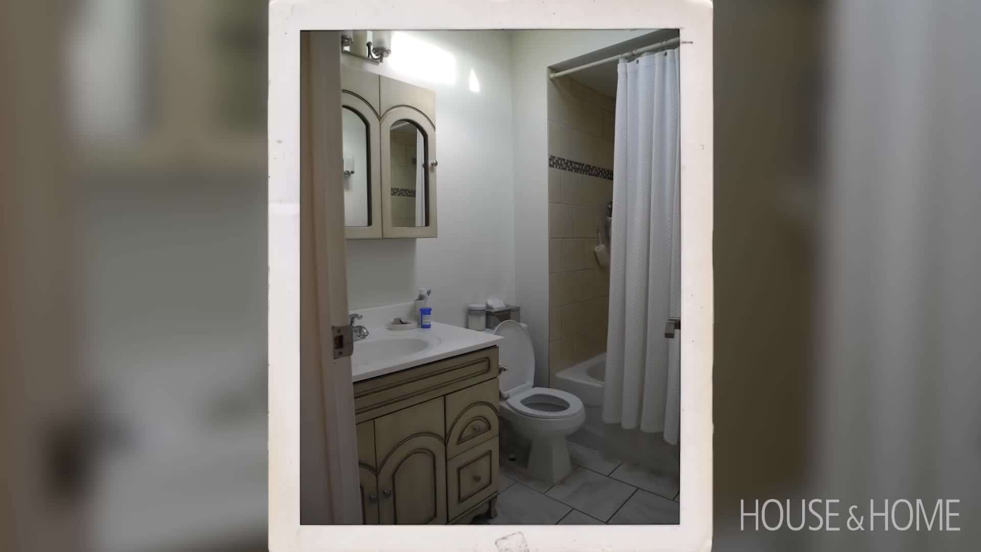 Former Outdated Bathroom