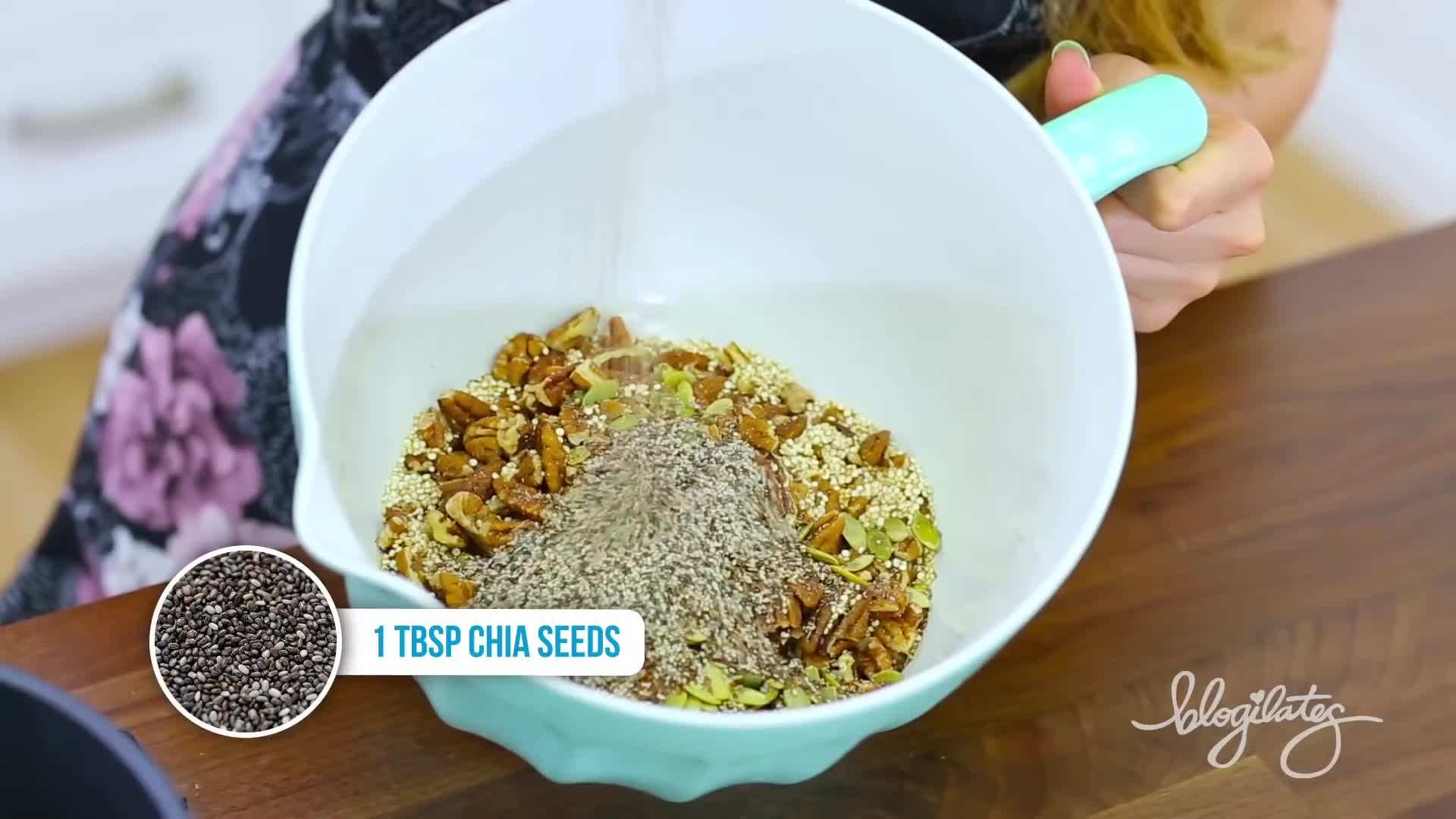 Adding Nuts and Seeds to the Mixture