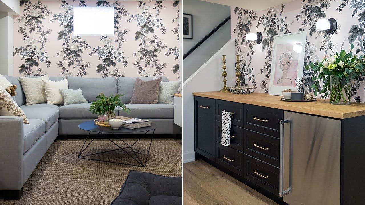 Girly-Chic Basement Makeover: A Stylish Transformation
