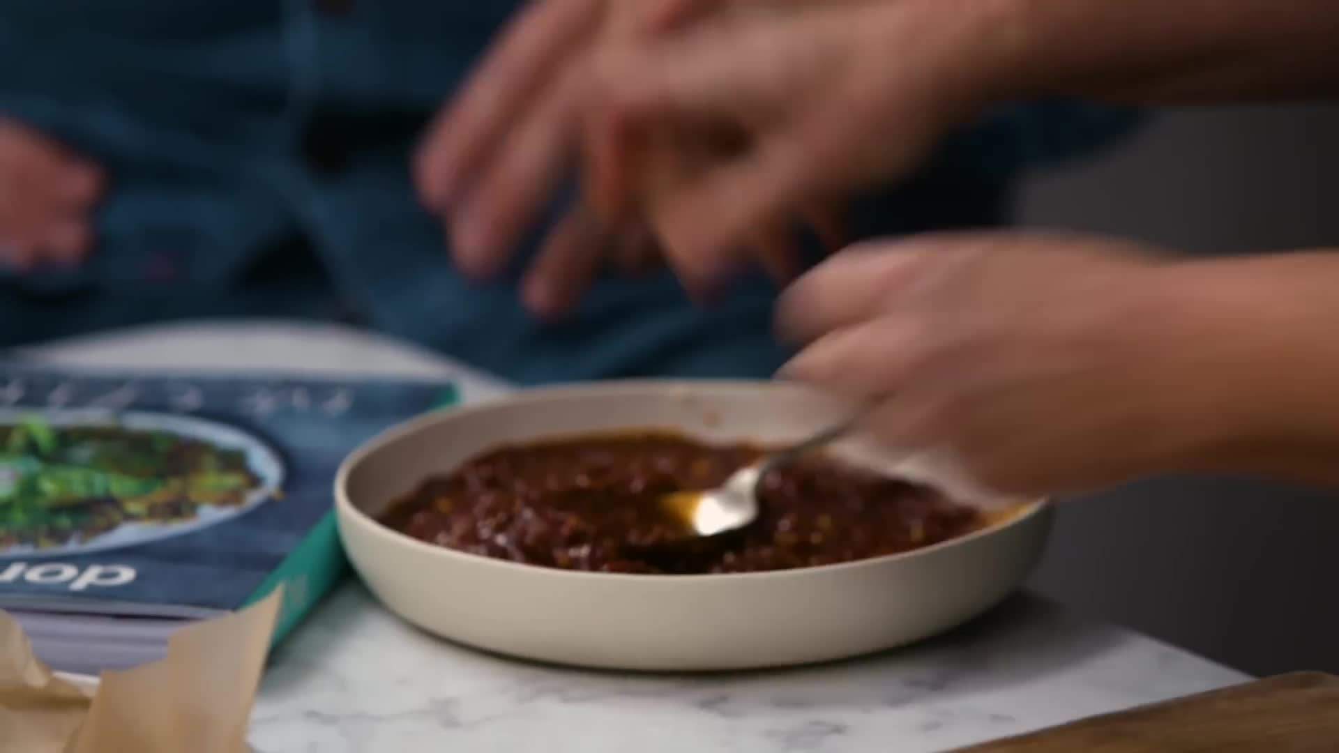 Applying the Marinade to Chicken