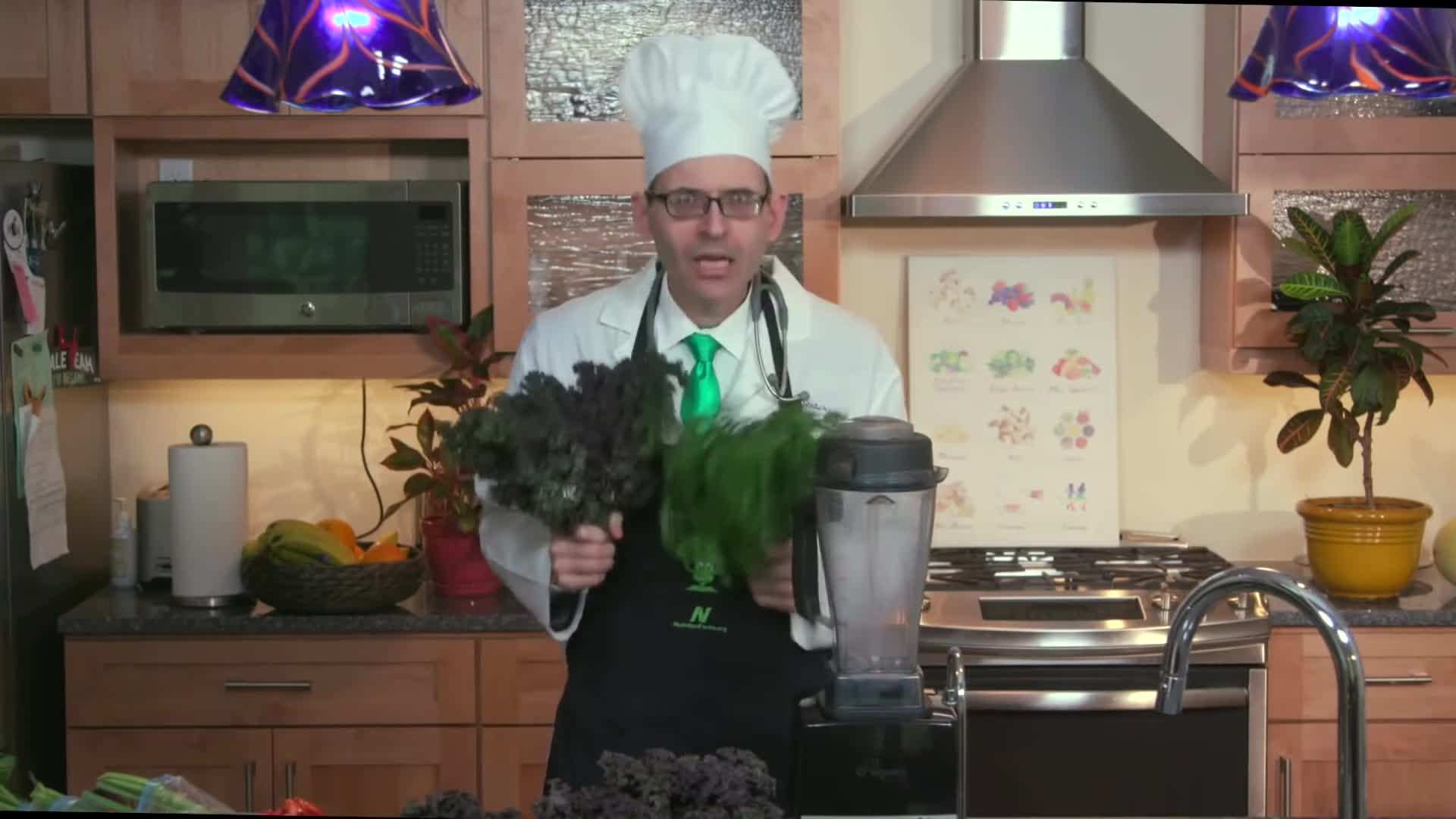 Prepping Hardy Greens for Smoothies