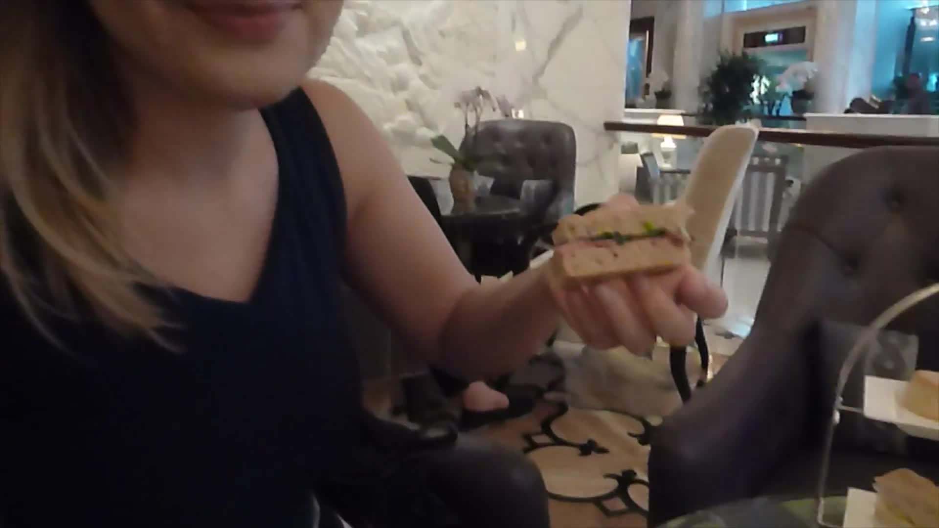 High Tea Spread and Live Harp Music