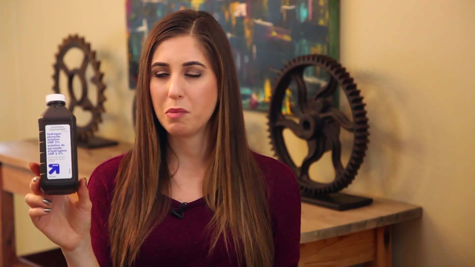 Hydrogen Peroxide Stain Remover in Action