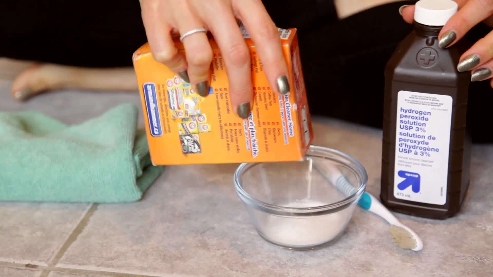 Grout Cleaning with Hydrogen Peroxide