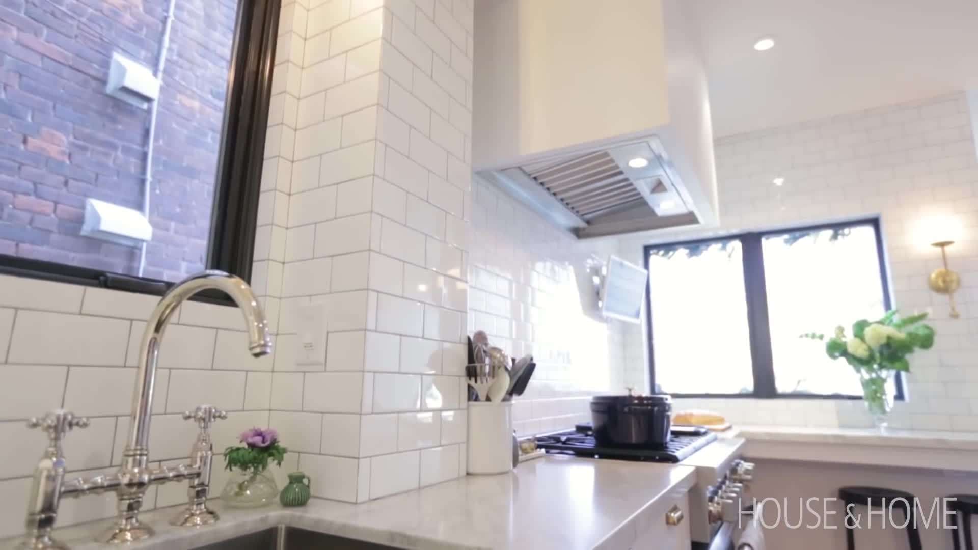 Subway Tile and Carrera Marble