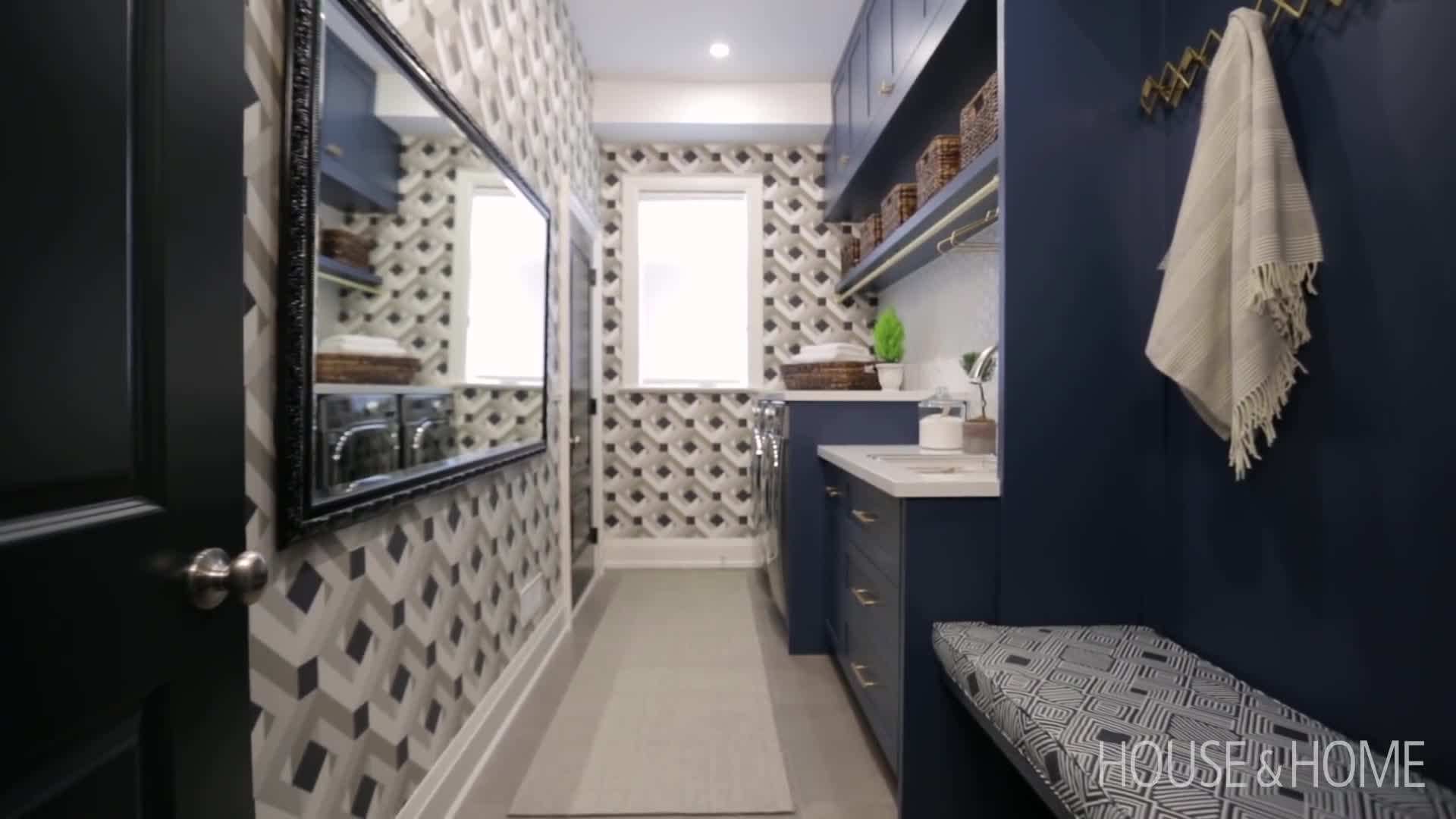 Geometric Wallpaper Accent