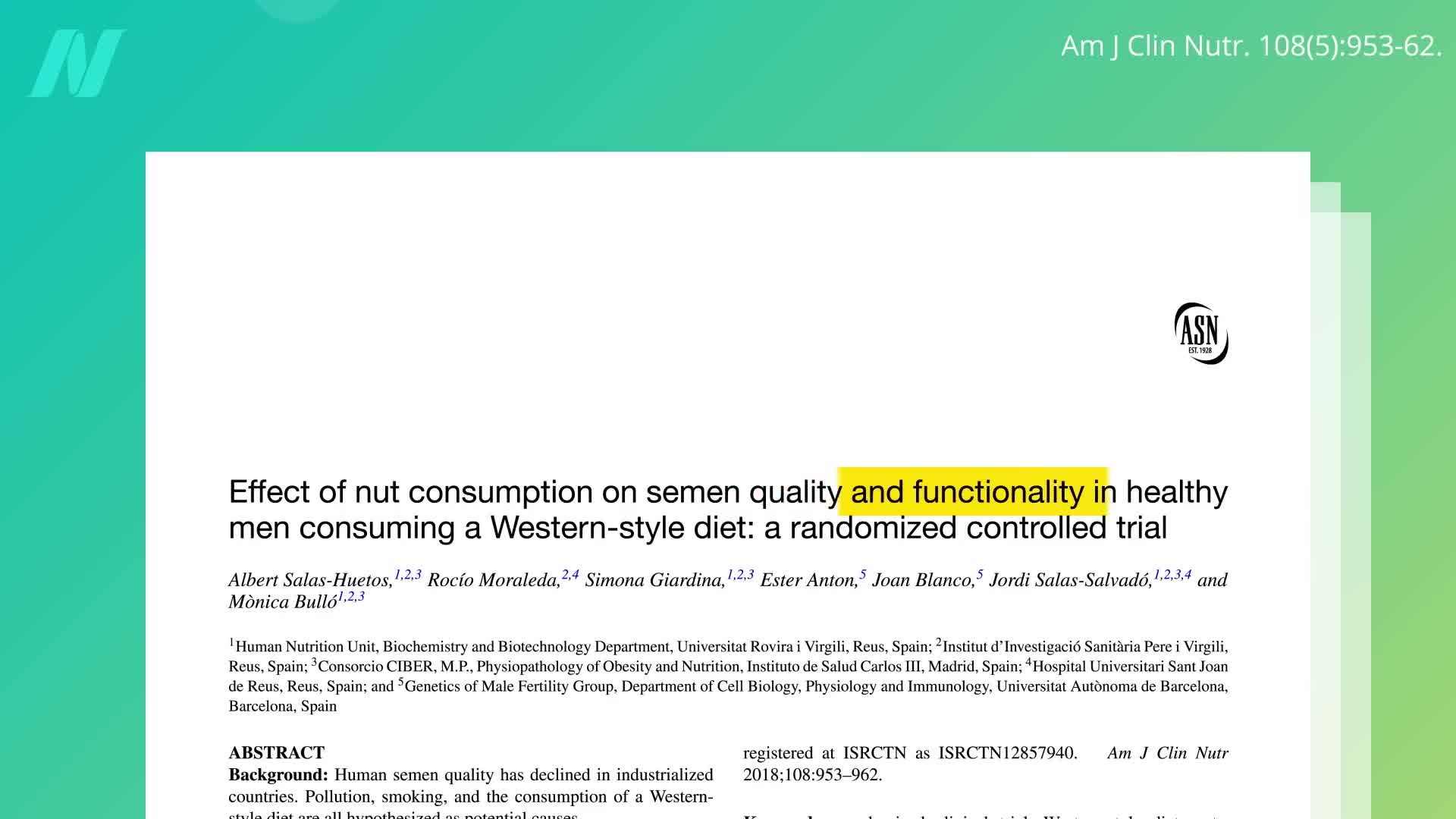 Nuts and Semen Quality