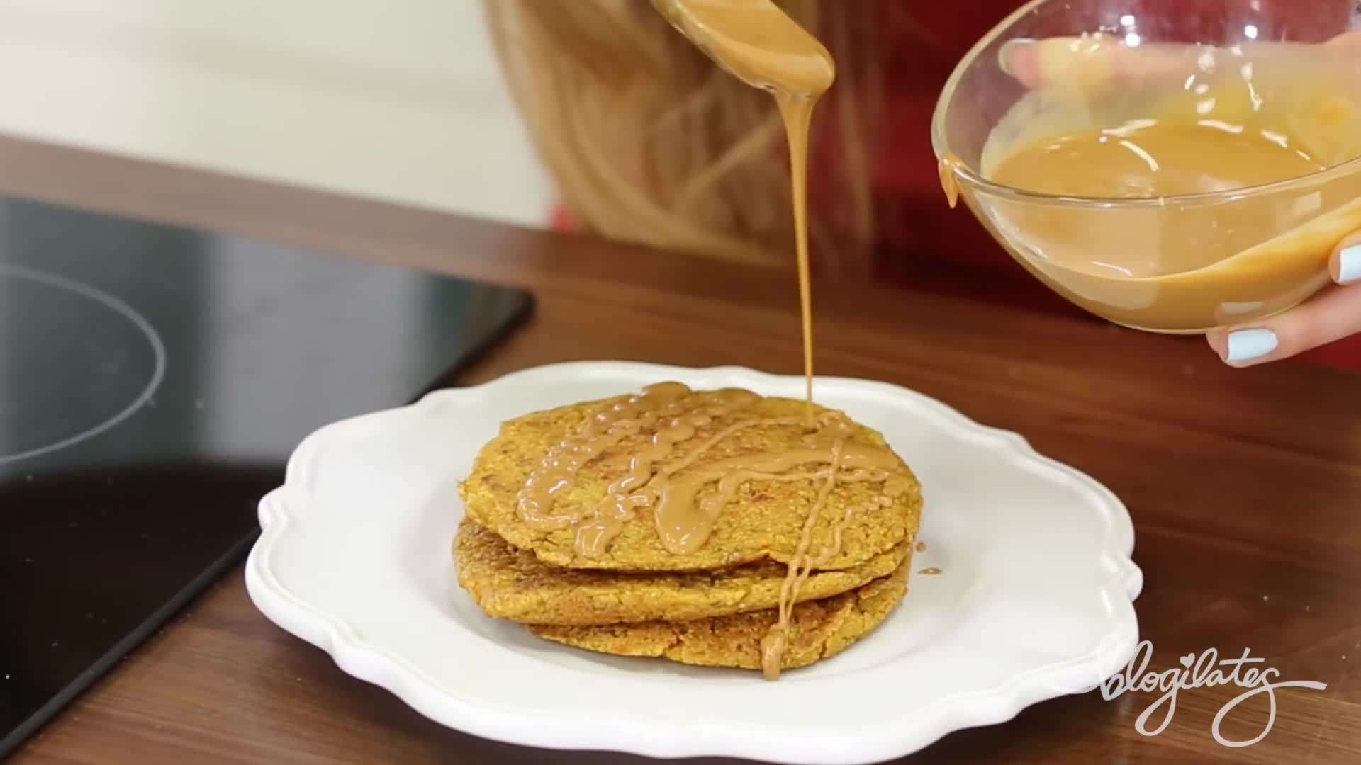 Stacked Pancakes with Toppings