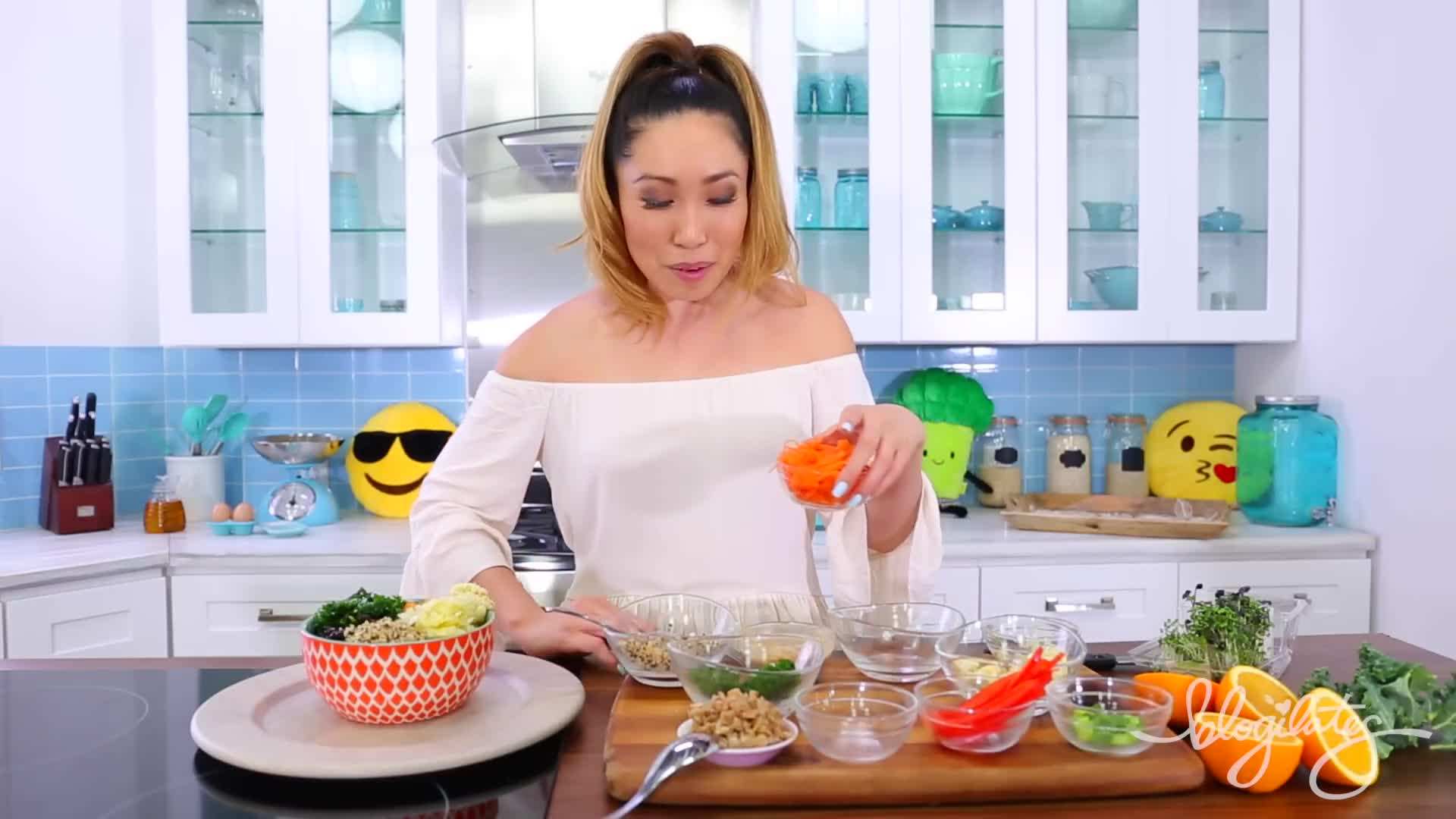 Carrot Ribbons for Sweetness and Crunch