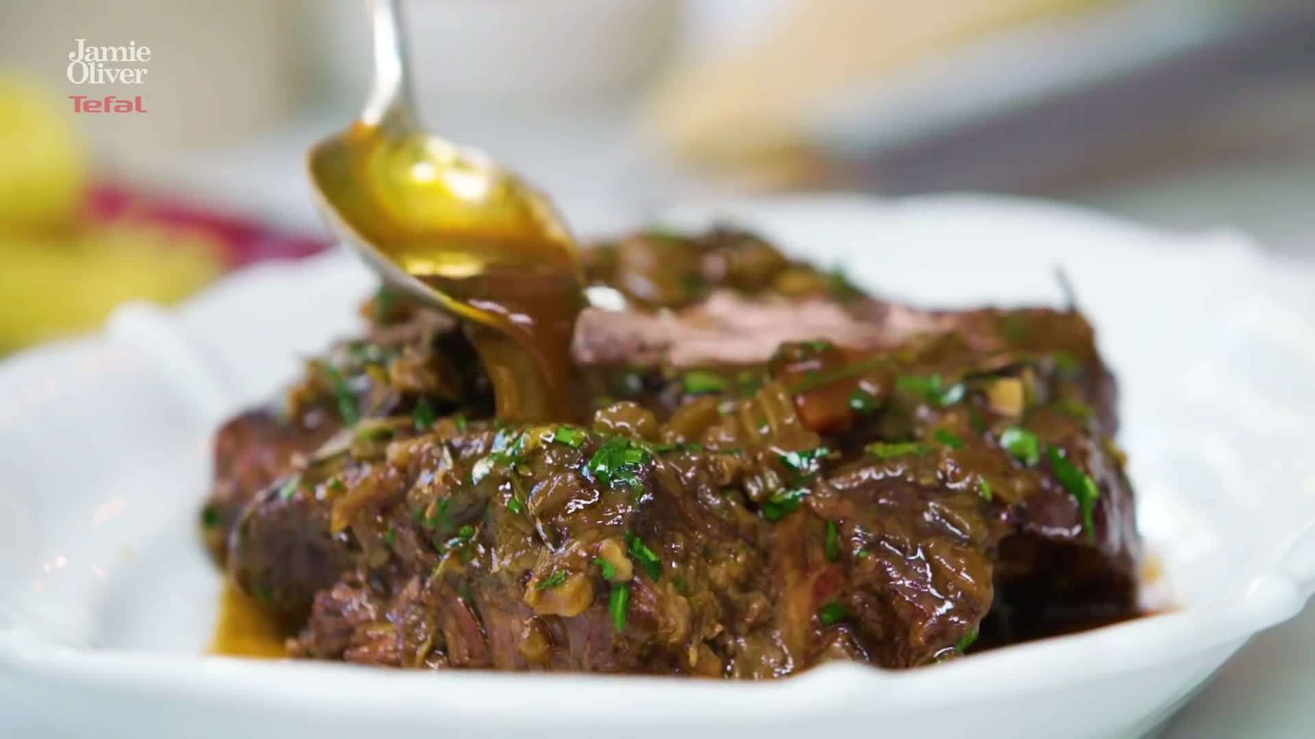 Searing the Beef in a Pan