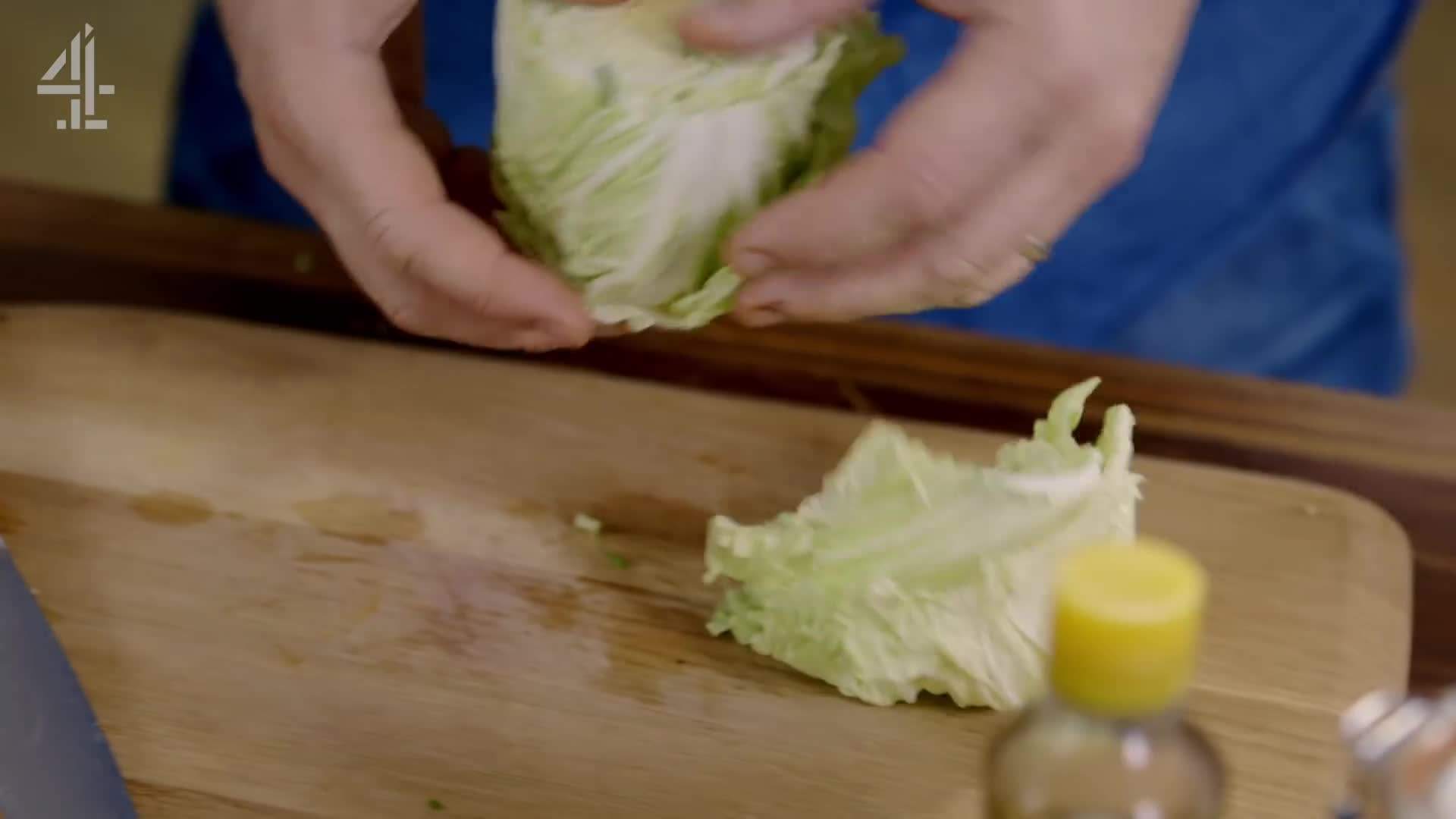 Adding Chinese Cabbage and Frozen Vegetables