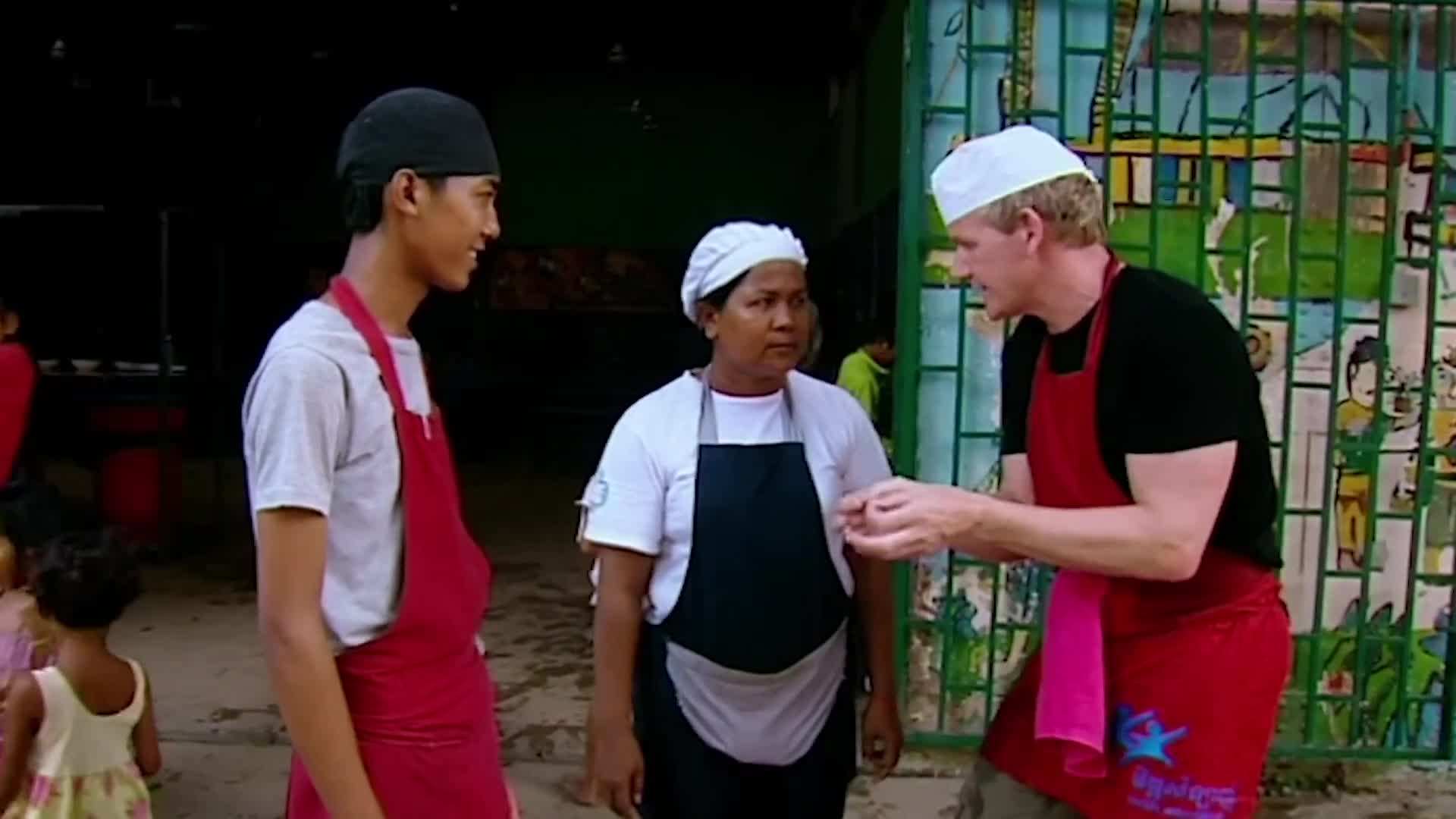 Inviting the young chefs to assist in cooking for royalty